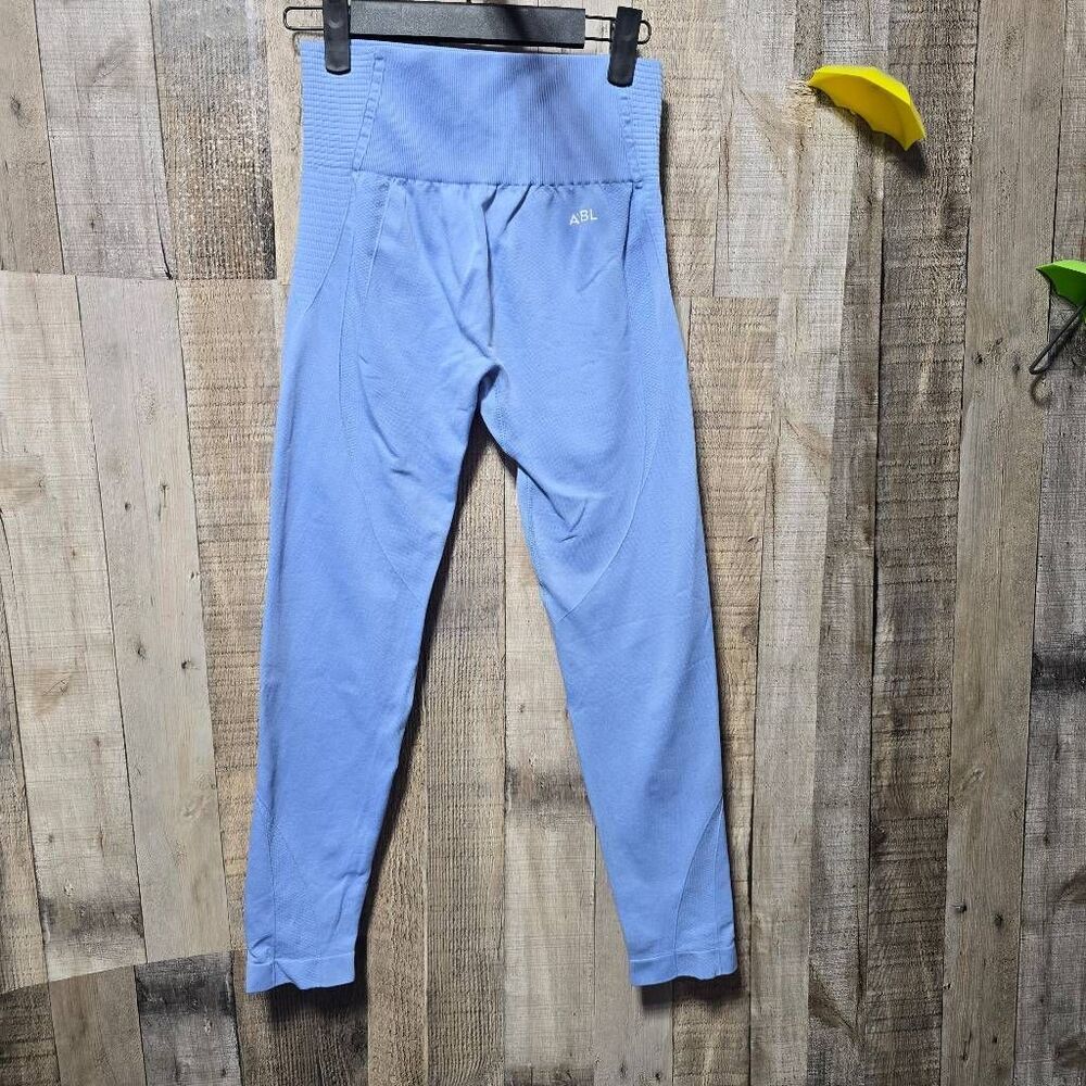 AYBL Balance V2 Seamless Leggings Chambray Blue Medium Athletic Gym Workout